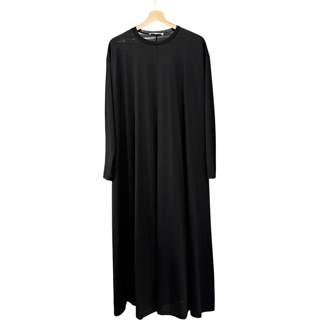 ENFOLD エンフォルド 20AW ウールジャージーロングスリーブマキシワンピース 300DA183-2430 36 ブラック 14701