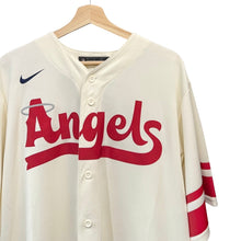 画像をギャラリービューアに読み込む, NIKE ナイキ OFFICIAL AUTHENTIC JERSEY CITY CONNECT マイク・トラウト T770-ANCC ベースボールシャツ L オフホワイト 14898
