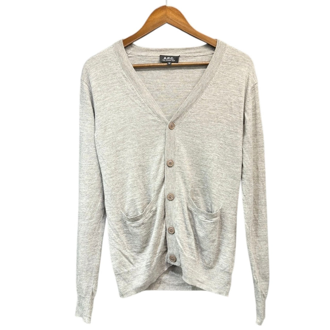 A.P.C. アーペーセー リネンコットンVネックカーディガン 14411