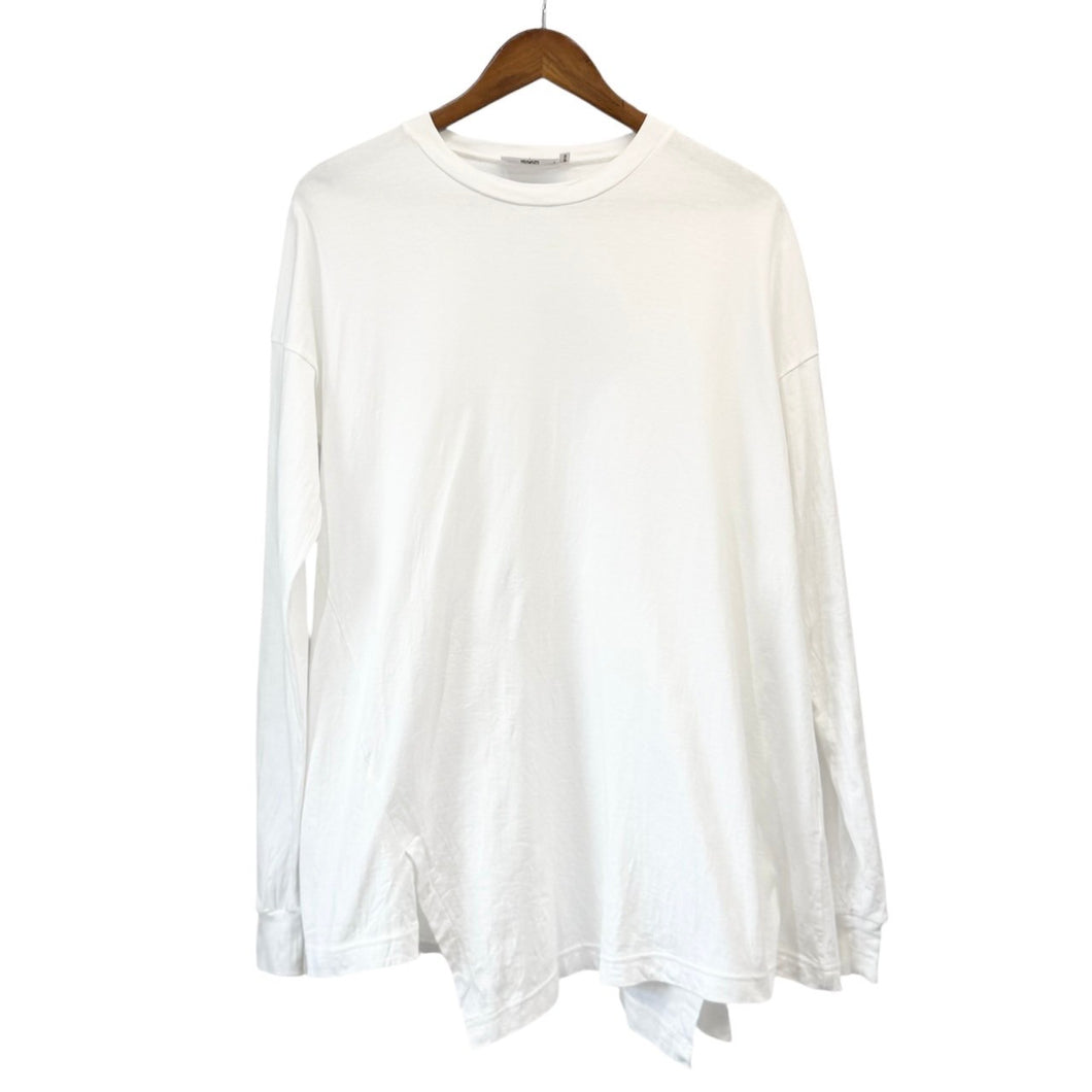 nagonstans ナゴンスタンス 22AW アシンメトリーデザインロングスリーブTシャツ 470FA880-0660 M ホワイト 14541