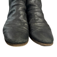 이미지를 갤러리 뷰어에 로드 , MIHARA YASUHIRO ミハラヤスヒロ SOSU 08SS Wrinkled Boots サイドジップレザーブーツ  83120800 25cm ブラック 15470
