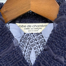 이미지를 갤러리 뷰어에 로드 , robe de chambre COMME des GARCONS ローブドシャンブルコムデギャルソン フロッキープリント加工シースルー半袖シャツ RB-040120 AD1999 13752
