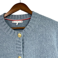 Load image into Gallery viewer, TOMMY HILFIGER トミーヒルフィガー 25SS SAMPLE テクスチャードゴールドボタンレディジャケット S ブルー 15420
