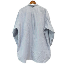 画像をギャラリービューアに読み込む, DAIWA PIER39 ダイワピアサーティナイン SAMPLE TECH BUTTON DOWN SHIRT L/S STRIPE ボタンダウンストライプシャツ BE-80024 L ブルー 15782
