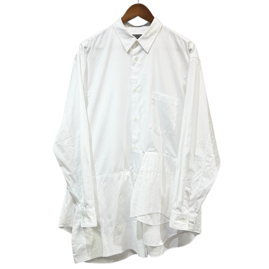 COMME des GARCONS HOMME PLUS コムデギャルソンオムプリュス 25SS Panelled Flap Long Sleeve Shirt ポケットデザインオーバーサイズコットンブロードシャツ 14439