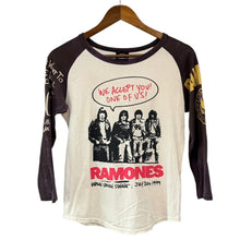 画像をギャラリービューアに読み込む, HYSTERIC GLAMOUR×RAMONES ヒステリックグラマー ラモーンズ グラフィックプリントラグランスリーブカットソー F アイボリー 15624
