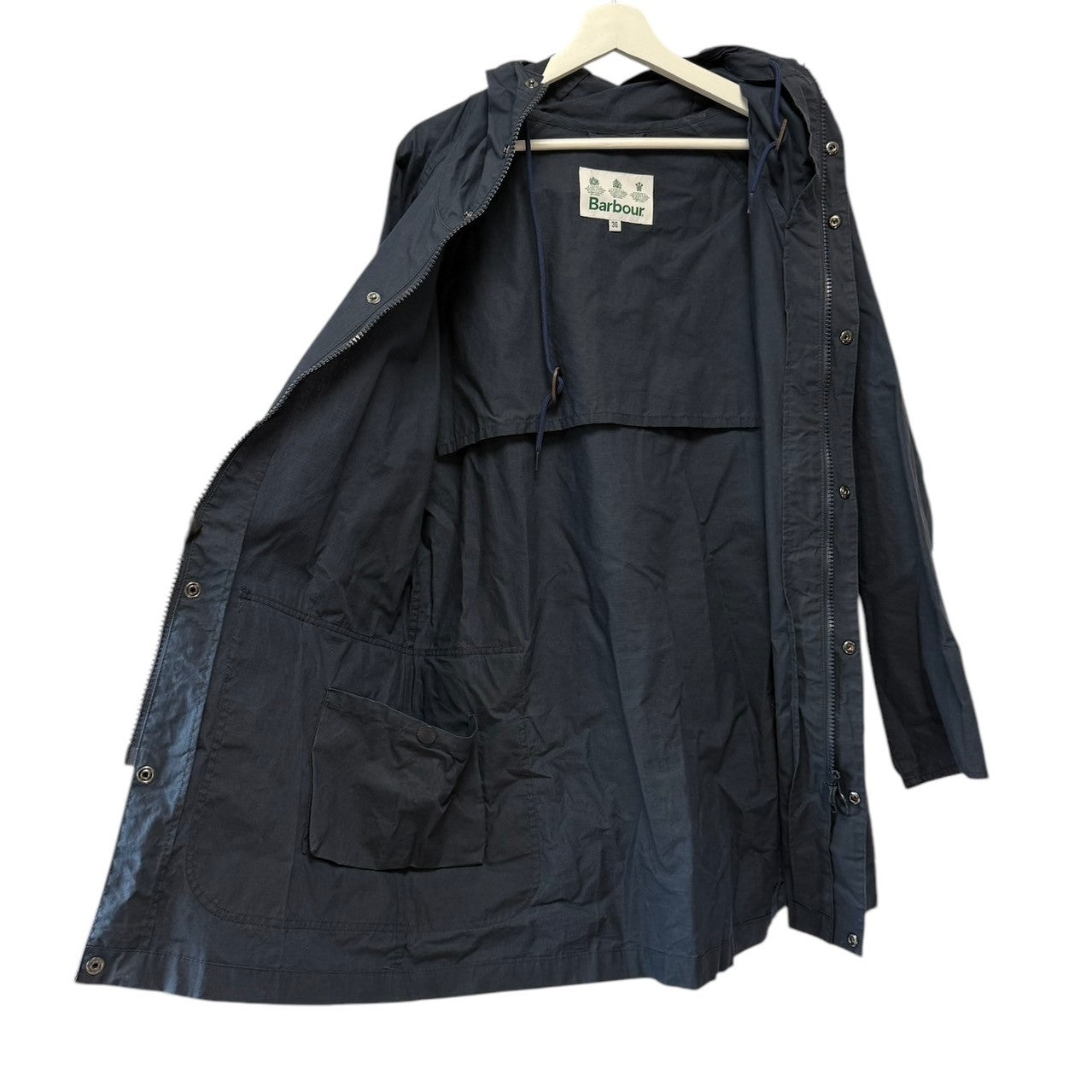 Lade das Bild in den Galerie-Viewer, BARBOUR バブアー OVERSIZE HOODED BEDALE オーバーサイズフーデッドビデイル コットンリップストップコート 2001165 14129