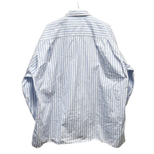 이미지를 갤러리 뷰어에 로드 , Marvine Pontiak Shirt Makers マービンポンティアックシャツメイカーズ Open Collar SH ストライプオーバーサイズオープンカラーシャツ MPSM-1903S
