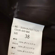 Load image into Gallery viewer, ENFOLD エンフォルド 24AW CHECK-QUILT COAT キルティングコート ジャケット 300HA230-1320 38 ブラック R14665
