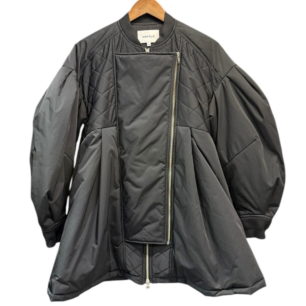 ENFOLD エンフォルド 23SS DICROS SOLO Twill egg エッグアーム中綿ブルゾン ジャケット 300GS230-0920 36 ブラック 15027