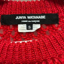 画像をギャラリービューアに読み込む, JUNYA WATANABE ジュンヤワタナベ 20AW スタッズデザインウールモヘヤニットセーター JF-N016 S レッド 3474
