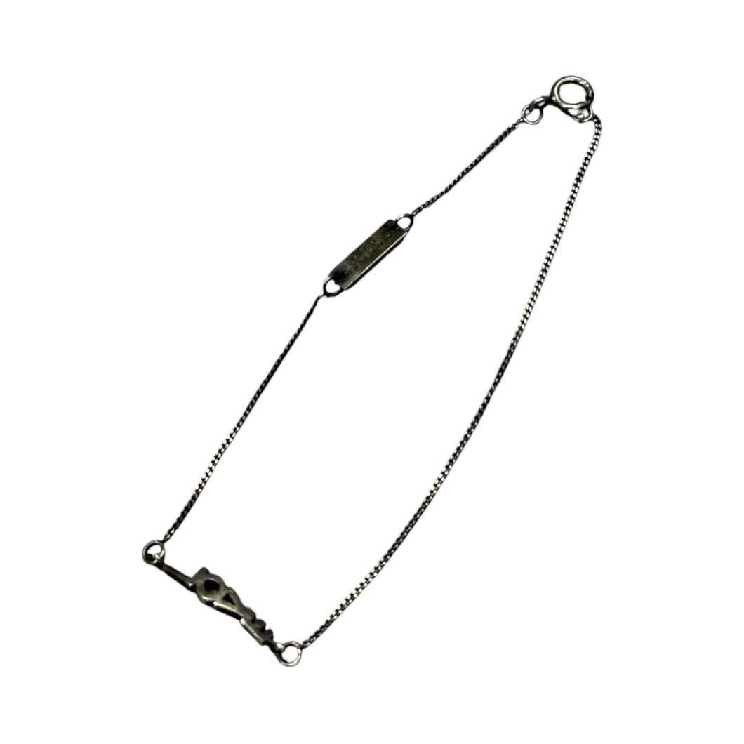 SAINT LAURENT PARIS サンローランパリ LOVEチェーンシルバーブレスレット シルバー 14772
