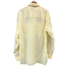 画像をギャラリービューアに読み込む, DRIES VAN NOTEN ドリスヴァンノッテン 25SS CROWSEY 1160 M.W. SHIRT コットンシアーシャツ M イエロー 15052

