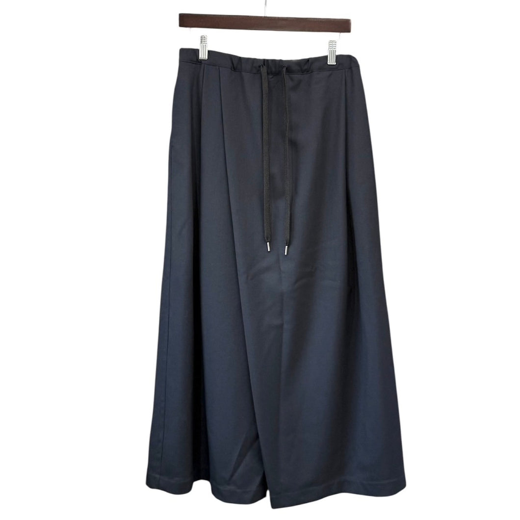 MARNI マルニ 21AW カラテパンツ ウールワイドパンツ PAMA0074A0TW839 40 ネイビー R14633