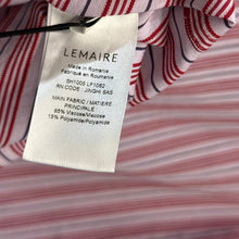 画像をギャラリービューアに読み込む, LEMAIRE ルメール TILTED SHORT SLEEVE SHIRT ストライプオーバーサイズ半袖シャツ SH1005 LF1062 13995
