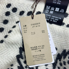 画像をギャラリービューアに読み込む, manipuri マニプリ ウールシルクストールヘリンボーン織120 カレイドバンダナ オフホワイト 15744
