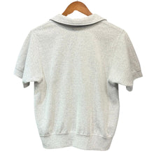 画像をギャラリービューアに読み込む, Steven Alan スティーブンアラン SAMPLE BOUCLE SKIPPER NECK PUL スキッパーネックプルオーバーシャツ グレー 15742

