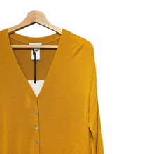 画像をギャラリービューアに読み込む, LEMAIRE ルメール CARDIGAN DRESS カーディガンドレスニットワンピース M イエロー KN300 LK077 3448
