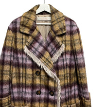画像をギャラリービューアに読み込む, See by Chloe シーバイクロエ 15AW アルパカシャギーチェック柄ダブルブレストコート 13860
