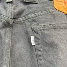Lade das Bild in den Galerie-Viewer, IZUMO DENIM イズモデニム 1037XX テーパードデニムパンツ 33 ブラック 15705
