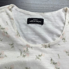 画像をギャラリービューアに読み込む, tricot COMME des GARCONS トリココムデギャルソン 小花柄リネンノースリーブカットソー タンクトップ ホワイト 14993
