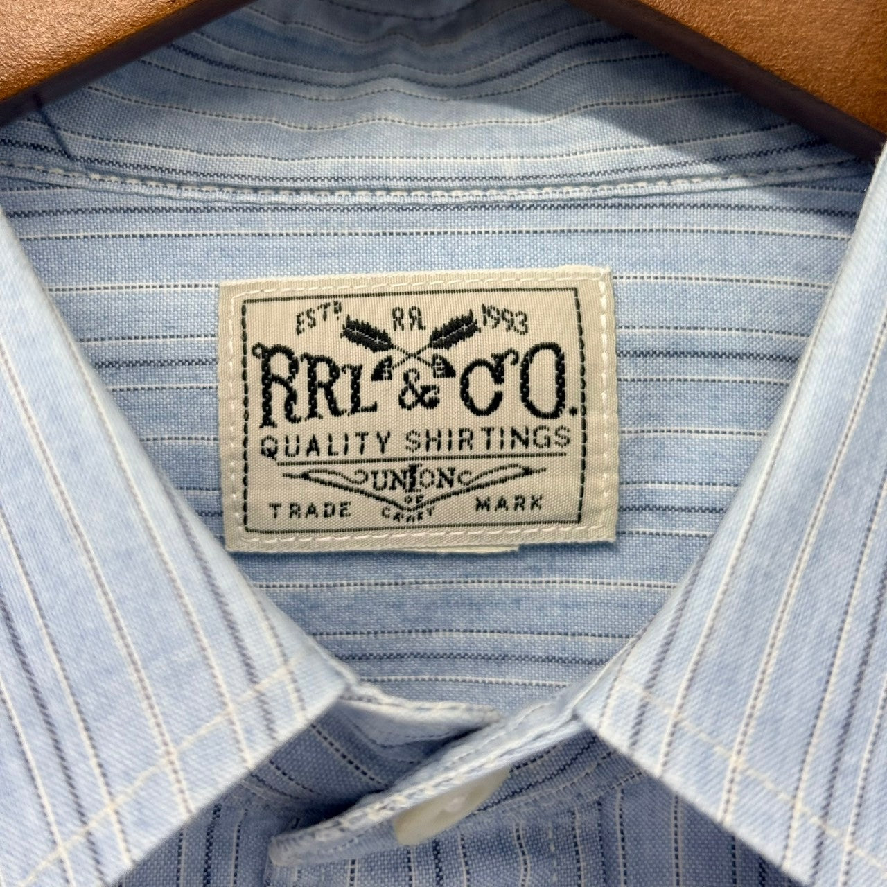 RRL ダブルアールエル ストライプドレスシャツ ブルー 15392 – BETTER