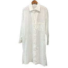 Lade das Bild in den Galerie-Viewer, power of the WHITE yohji yamamoto パワーオブザホワイトヨウジヤマモト 60/-LAWN BIG MENS SHIRT ロングシャツ PE-B62-004 1 ホワイト 15808
