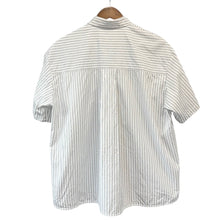 이미지를 갤러리 뷰어에 로드 , ENFOLD エンフォルド 23AW FRONT-WING SHIRT ストライプ半袖シャツ 300GA530-0360 38 ホワイト 14713
