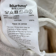 Load image into Gallery viewer, Blurhms ブラームス 22SS Linen Twill 5P Easy Pants リネンイージーパンツ BHS22S007 3 アイボリー 15529
