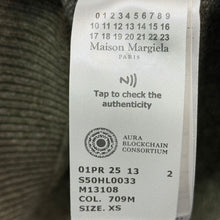画像をギャラリービューアに読み込む, Maison Margiela メゾンマルジェラ 25SS シェットランドウールコットンピリングニットセーター S50HL0033 XS グリーン 15106
