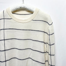 画像をギャラリービューアに読み込む, Maison Margiela メゾンマルジェラ 22SS KNIT SWEATER OFF WHITE リネン混クルーネックニット S アイボリー S50HA1047 3447
