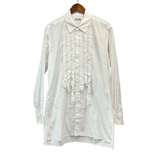 画像をギャラリービューアに読み込む, S'YTE by yohji yamamoto サイト ヨウジヤマモト COTTON BROAD ASYMMETRICAL FRILL SHIRT フリルシャツ UM-B18-080 ホワイト 15812
