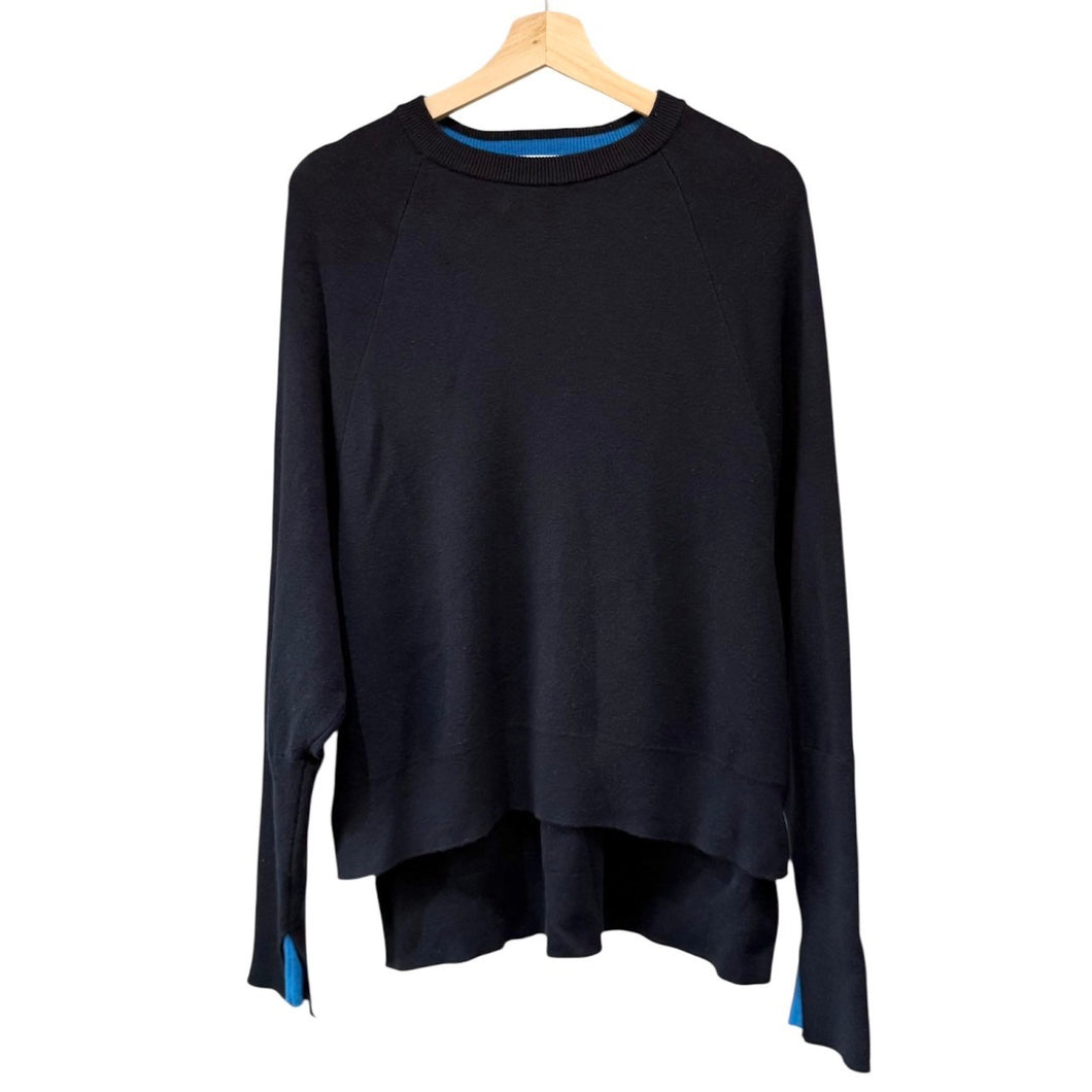 ENFOLD エンフォルド 20AW CASH TOUCH レイヤーカフプルオーバーニット 300DA270-1700 38 ネイビー R14551