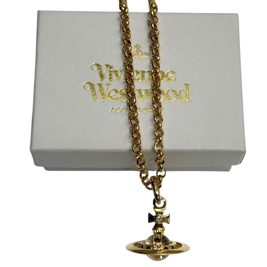 Vivienne Westwood ヴィヴィアンウエストウッド TINY ORB タイニーオーブネックレス 工場刻印 ゴールド 14367