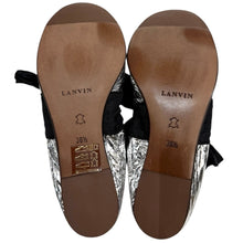 Load image into Gallery viewer, LANVIN ランバン 08SS クラック加工メタリックミラーバレエシューズ パンプス 14522
