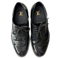 画像をギャラリービューアに読み込む, LOUIS VUITTON ルイヴィトン ストレートチップレザードレスシューズ DI0250 6 1/2 ブラック 15695
