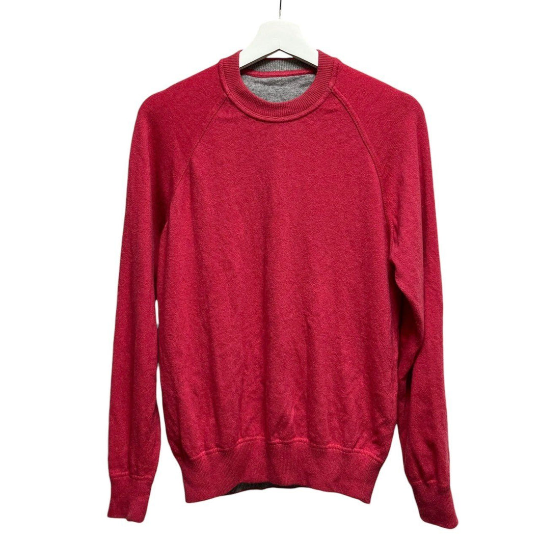 Della Ciana デラチアーナ ウールカシミヤラグランスリーブニットセーター 48 ピンク 53