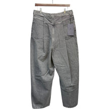 画像をギャラリービューアに読み込む, URU ウル 21AW WISM別注 COTTON DENIM TUCK PANTS タックデザインデニムパンツ 21FCD03WISM 2 ブラック 14964
