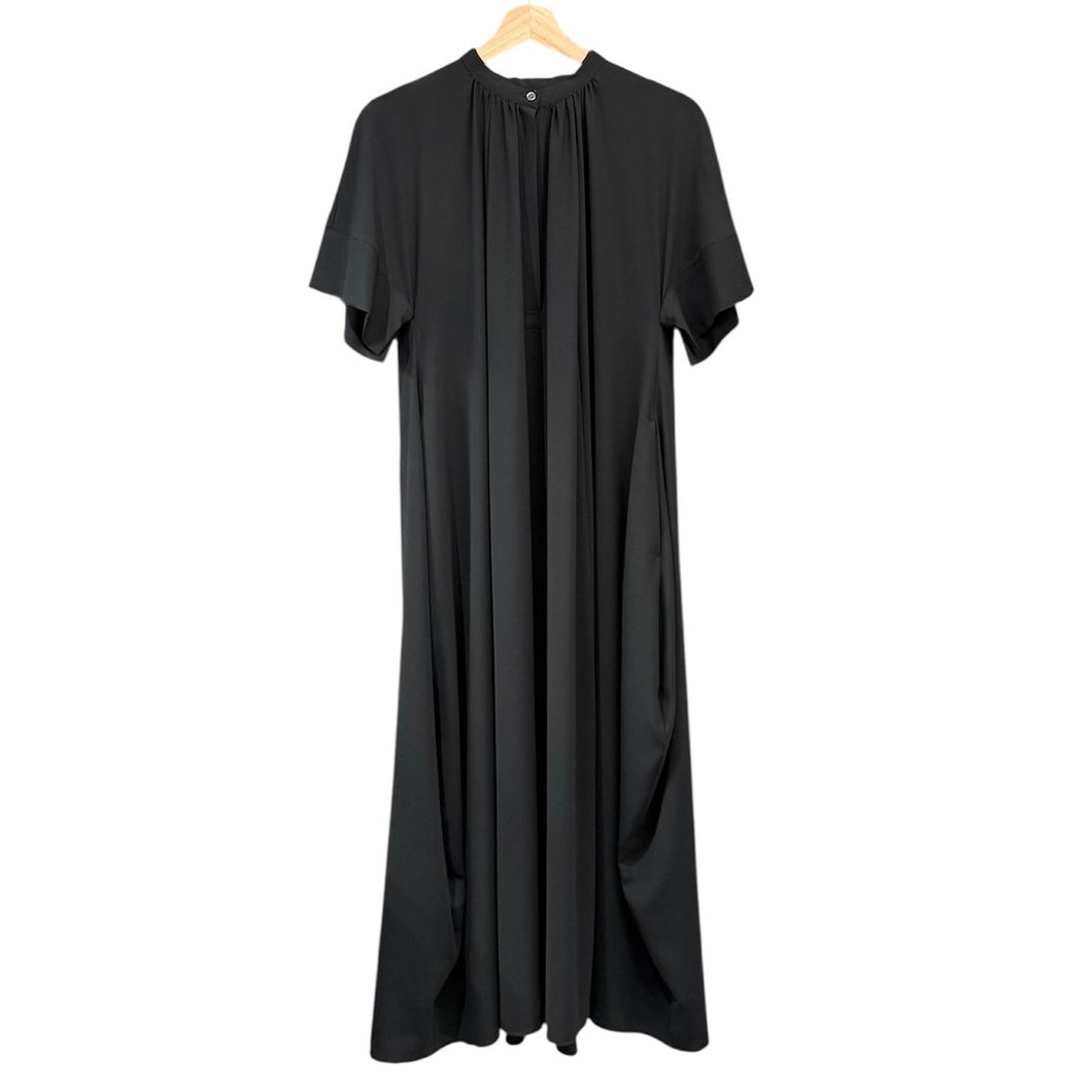 ENFOLD エンフォルド 21AW PEライトジョーゼットコクーンワンピース 300EA333-2100 38 ブラック 14573
