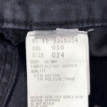 将图片加载到图库查看器，HELMUT LANG ヘルムートラング destroy overdye skinny ストレッチスキニーパンツ 24 ブラック 15483
