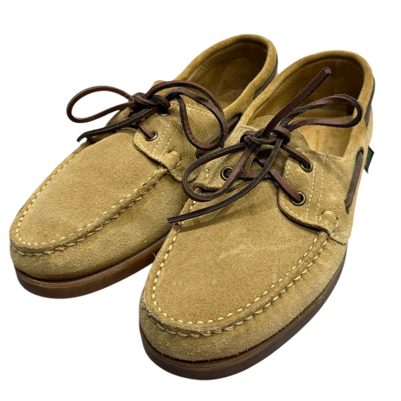 【新品】Paraboot Barth スウェード Paraboot パラブーツ BARTH スウェードデッキシューズ 25cm 付属品無