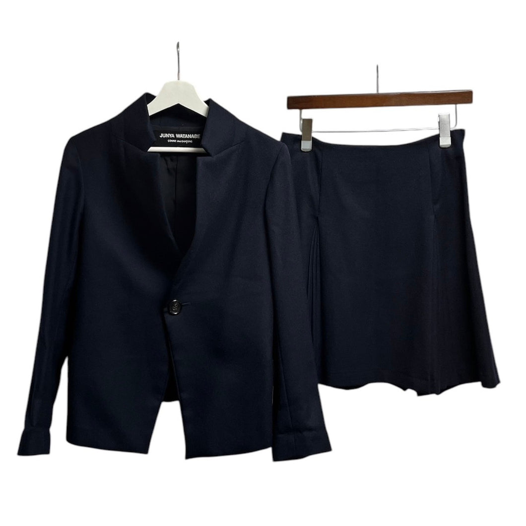 JUNYA WATANABE ジュンヤワタナベ 06AW セットアップ ウール1Bジャケット プリーツデザインスカート JR-J043 JR-S066