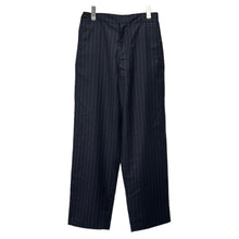 Lade das Bild in den Galerie-Viewer, NEW AMSTERDAM SURFASSOCIATION ニューアムステルダムサーフアソシエーション AFTER TROUSERS PINSTRIPE ストライプウールスラックスパンツ 2302033001
