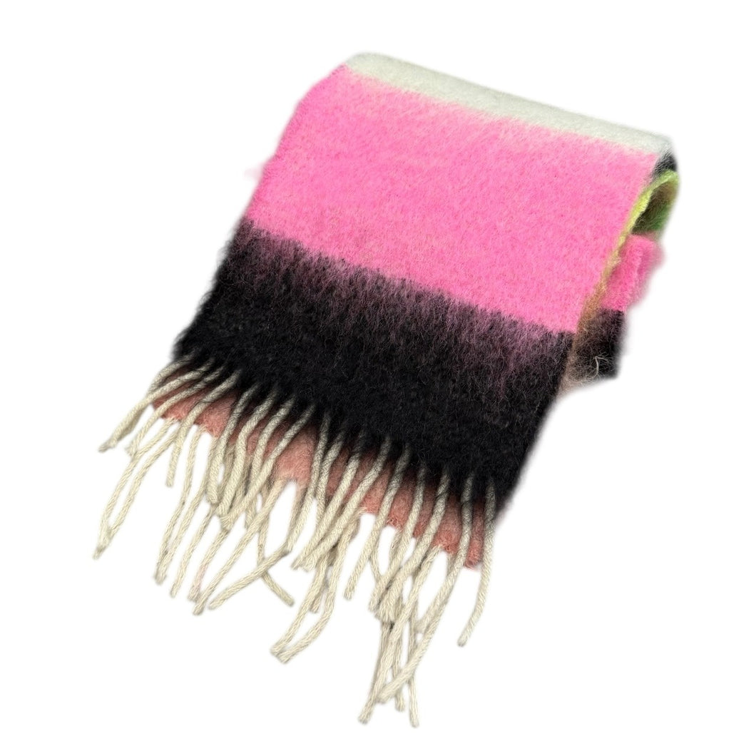 Hijos de Cecilio ヒジョスデセシリオ マルチカラーモヘヤストール マフラー ミックス 2853