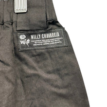 Load image into Gallery viewer, WILLY CHAVARRIA ウィリーチャバリア 22SS WINDBREAKER PANTS RECYCTEX ウィンドブレーカーパンツ S ブラック 15667
