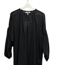 画像をギャラリービューアに読み込む, CHIGNON シニヨン 袖ギャザーシアーワンピース F ブラック 5733-445KK 71
