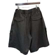 画像をギャラリービューアに読み込む, Y-3 ワイスリー WASH TW SHORTS ウォッシュツイルワイドショートパンツ IN8718 S ブラック 14890
