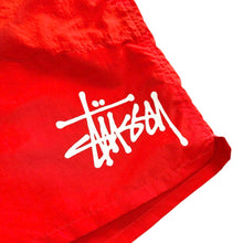 画像をギャラリービューアに読み込む, STUSSY ステューシー Water Short Big Basic クラシックナイロンウォーターショートパンツ 113156N  サイズL オレンジ 14737
