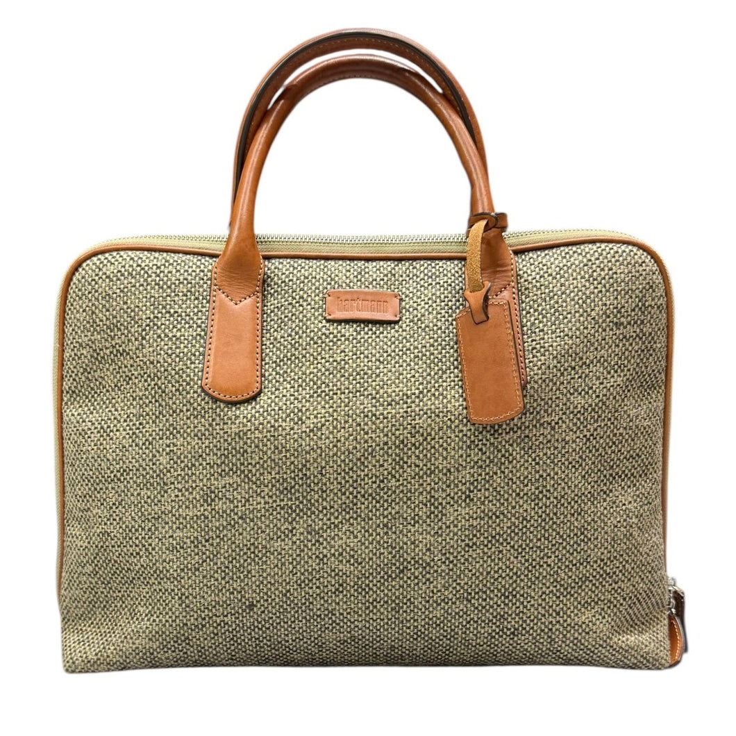 Hartmann ハートマン TWEED BELTING ROUND ZIP ブリーフケース バッグ M カーキ 14961