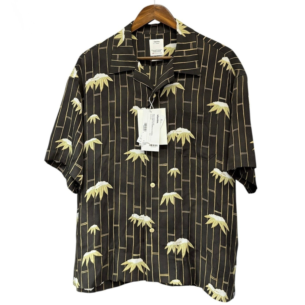 VISVIM ビズビム 25SS COPA SHIRT S/S BAMBOO シルクシャツ 3 ブラック 0125105011003 14910